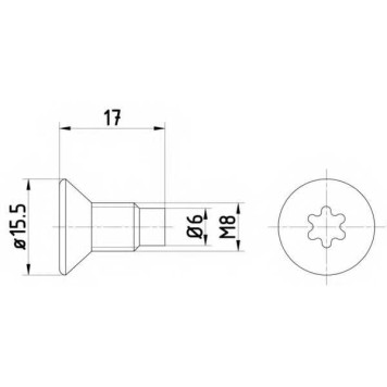 Болт, диск тормозного механизма TEXTAR 96981 0004 0 2 / TPM0004