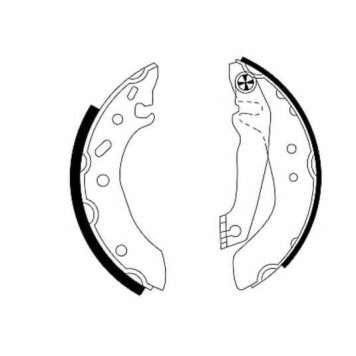 Комплект тормозных колодок для FORD ESCORT(AAL, ABL, AFL, ALL, ANL, AVL, GAL), ORION(GAL) <b>TEXTAR 91043700 / 98101 0437</b>