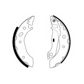 Комплект тормозных колодок для FORD ESCORT(AAL, ABL, AFL, ALL, ANL, GAL), FIESTA(JA#, JB#), KA(RB#), PUMA(EC#) / MAZDA 121(JASM, JBSM) <b>TEXTAR 91048800 / 98101 0488</b>