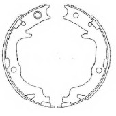 Комплект колодок стояночной тормозной системы TEXTAR 98101 0734 0 4 / 91073400