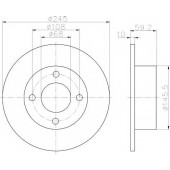 Тормозной диск TEXTAR 98200 0261 / 92026100