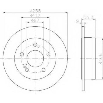 Тормозной диск TEXTAR 98200 0320 / 92032003
