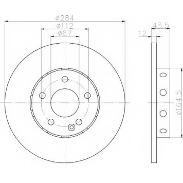 Тормозной диск TEXTAR 98200 0593 / 92059303
