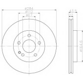 Тормозной диск TEXTAR 98200 0594 / 92059403