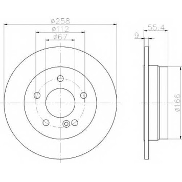 Тормозной диск TEXTAR 98200 0595 / 92059503
