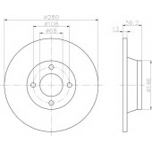 Тормозной диск TEXTAR 98200 0604 / 92060400