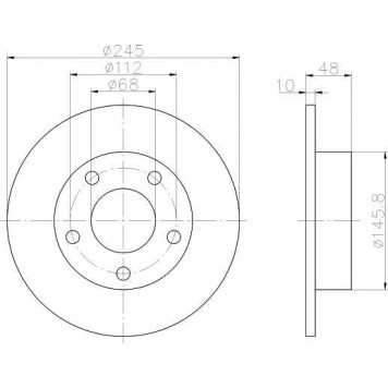 Тормозной диск TEXTAR 98200 0885 / 92088503