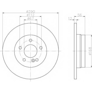 Тормозной диск TEXTAR 98200 0911 / 92091103