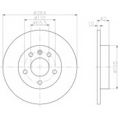 Тормозной диск TEXTAR 98200 0921 / 92092103