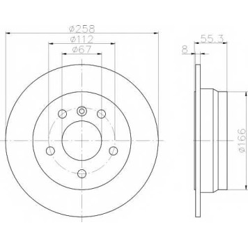 Тормозной диск TEXTAR 98200 0997 / 92099703