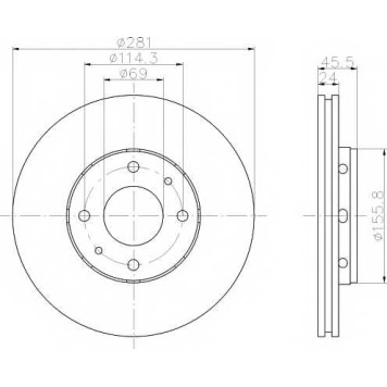 Тормозной диск TEXTAR 98200 1004 / 92100403