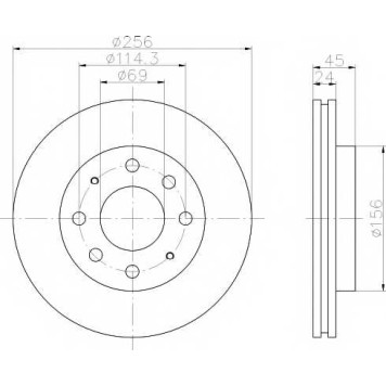 Тормозной диск TEXTAR 98200 1039 / 92103903