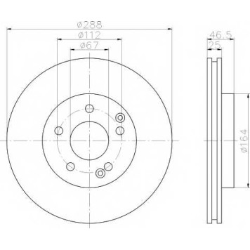 Тормозной диск TEXTAR 98200 1059 / 92105905