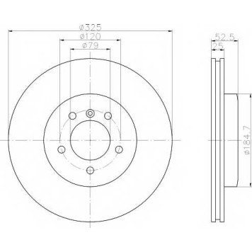 Тормозной диск TEXTAR 98200 1069 / 92106905