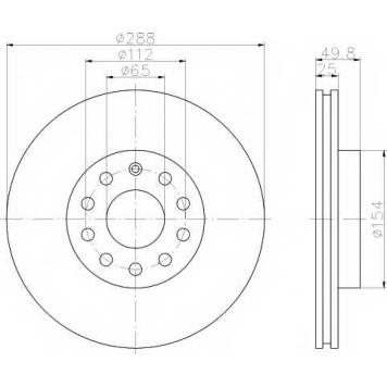 Тормозной диск TEXTAR 98200 1208 / 92120805