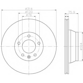 Тормозной диск TEXTAR 98200 1219 / 92121903