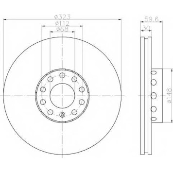 Тормозной диск TEXTAR 98200 1221 / 92122100