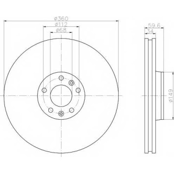 Тормозной диск TEXTAR 98200 1222 / 92122203