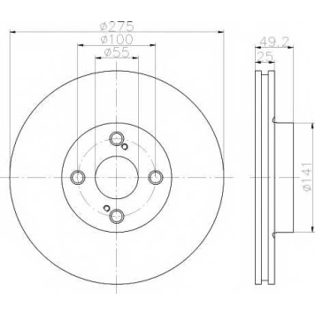 Тормозной диск TEXTAR 98200 1260 / 92126003