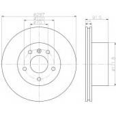 Тормозной диск TEXTAR 98200 1297 / 92129700