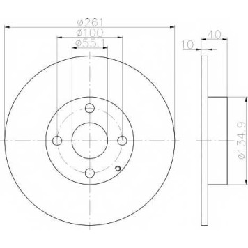 Тормозной диск TEXTAR 98200 1302 / 92130200