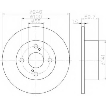 Тормозной диск TEXTAR 98200 1360 / 92136000
