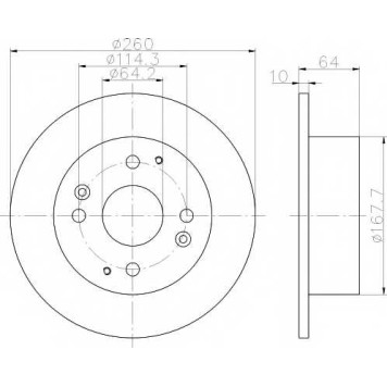 Тормозной диск TEXTAR 98200 1386 / 92138600