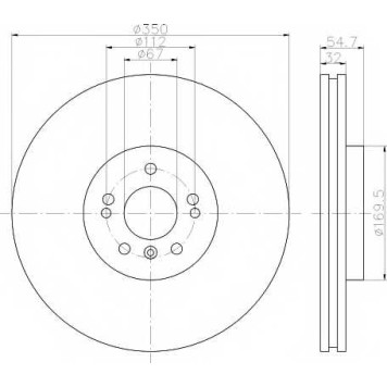 Тормозной диск TEXTAR 98200 1507 0 1 / 92150703