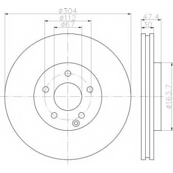 Тормозной диск TEXTAR 98200 1521 / 92152100