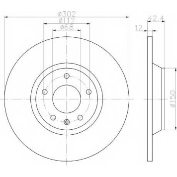 Тормозной диск TEXTAR 98200 1595 0 1 / 92159510