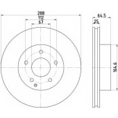 Тормозной диск TEXTAR 98200 1596 / 92159603