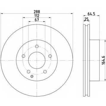 Тормозной диск TEXTAR 98200 1596 / 92159603