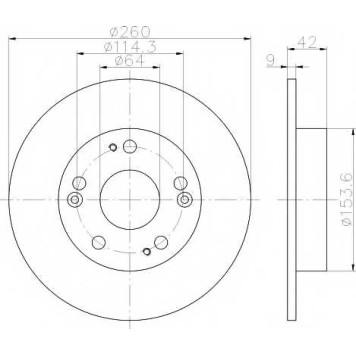 Тормозной диск TEXTAR 98200 1643 / 92164303