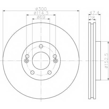 Тормозной диск TEXTAR 98200 1662 / 92166200