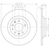 Тормозной диск TEXTAR 98200 1664 / 92166400