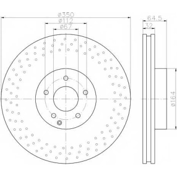 Тормозной диск TEXTAR 98200 1764 / 92176405