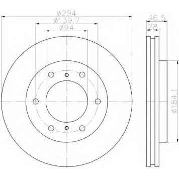Тормозной диск TEXTAR 98200 1802 / 92180203