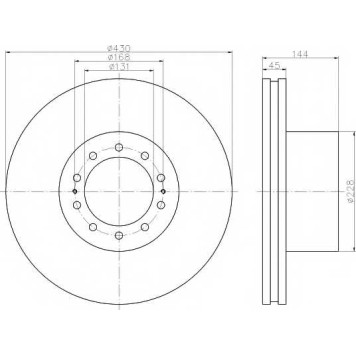 Тормозной диск TEXTAR 98200 1867 / 93186700