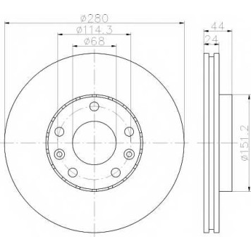 Тормозной диск TEXTAR 98200 1955 0 1 PRO / 92195505