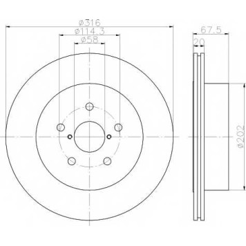 Тормозной диск TEXTAR 98200 2278 0 1 / 92227803