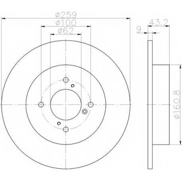 Тормозной диск TEXTAR 98200 2314 / 92231403