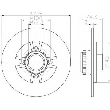 Тормозной диск TEXTAR 98200 2317 / 92231700
