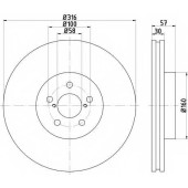 Тормозной диск TEXTAR 98200 2365 0 1 / 92236503