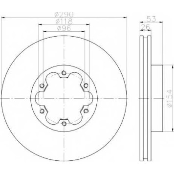 Тормозной диск TEXTAR 98200 2406 0 1 / 93240600