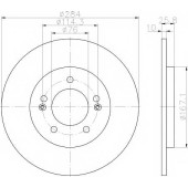 Тормозной диск TEXTAR 98200 2527 0 1 / 92252703