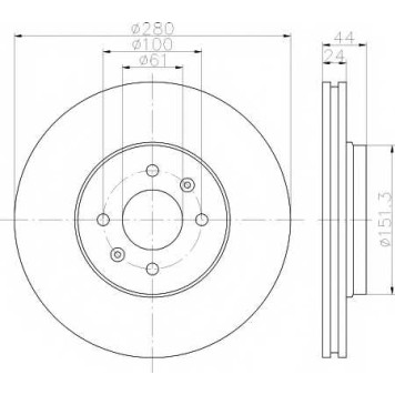 Тормозной диск TEXTAR 98200 2546 0 1 / 92254603