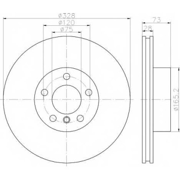 Тормозной диск TEXTAR 98200 2571 / 92257105