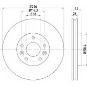 Тормозной диск TEXTAR 98200 2742 0 1 / 92274203