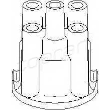 Крышка распределителя зажигания TOPRAN 101 971