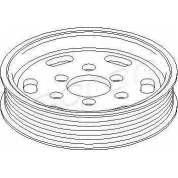 Ременный шкив, насос гидроусилителя TOPRAN 111 170